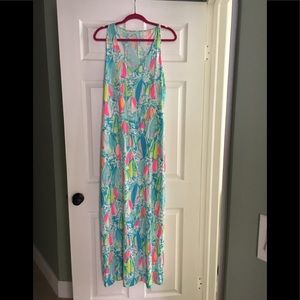 Lilly Pulitzer Kerri Maxi in Beach and Bae